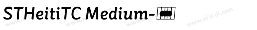 STHeitiTC Medium字体转换